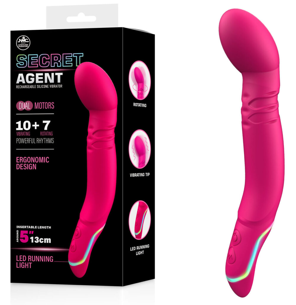 Secret Agent Rechargeable Silicone Vibrator